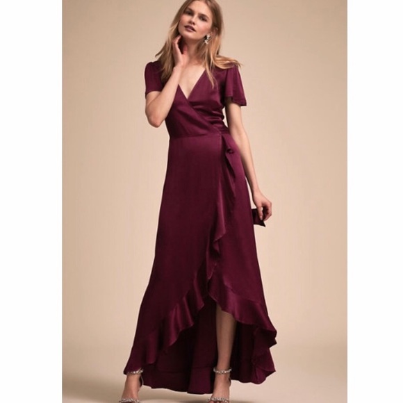 BHLDN High-Low Wrap Dress sz. XL - Picture 1 of 7